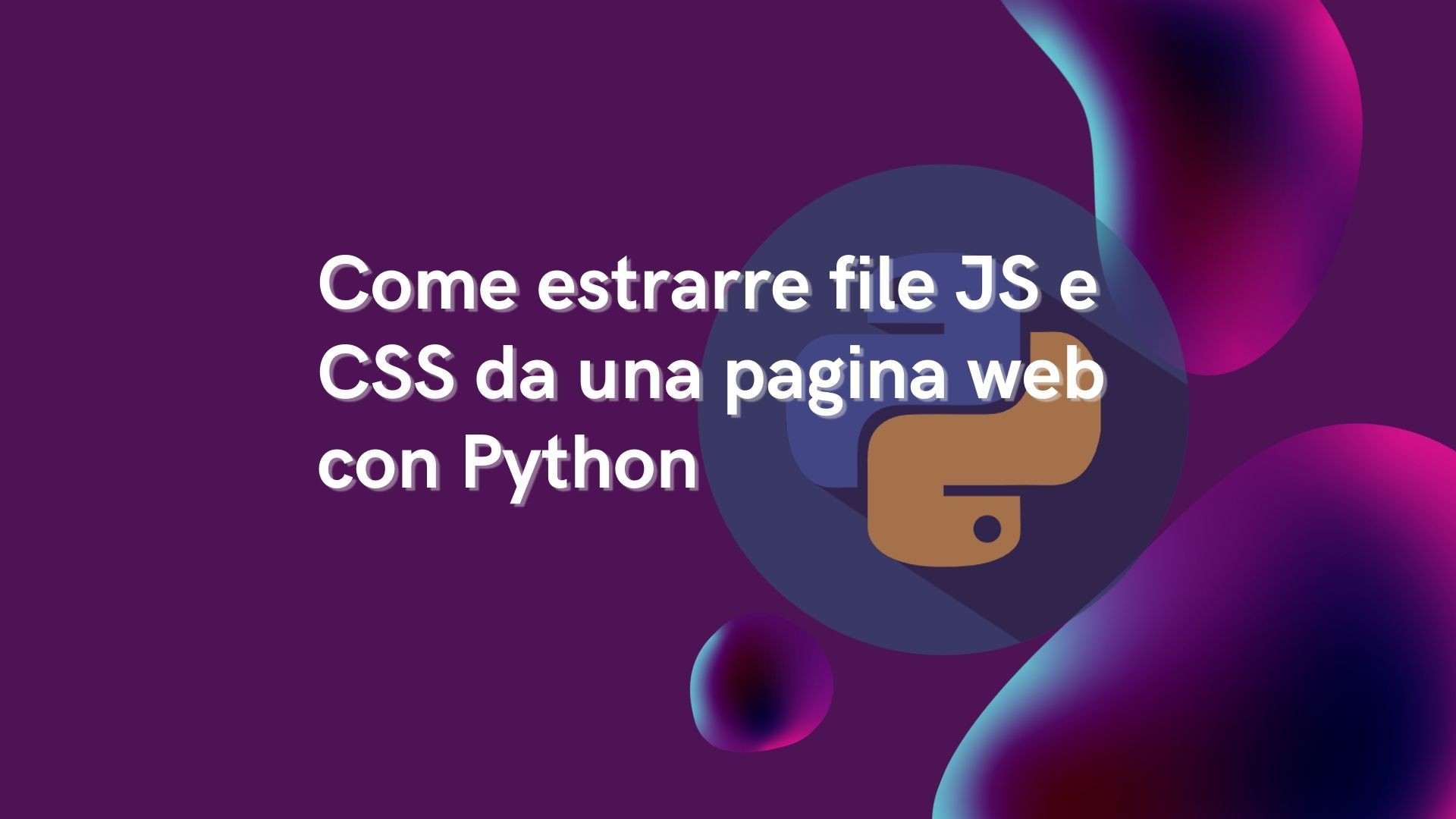 Come estrarre file JS e CSS da una pagina web con Python