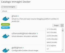 Configurare l'immagine Ghost su Plesk con Docker